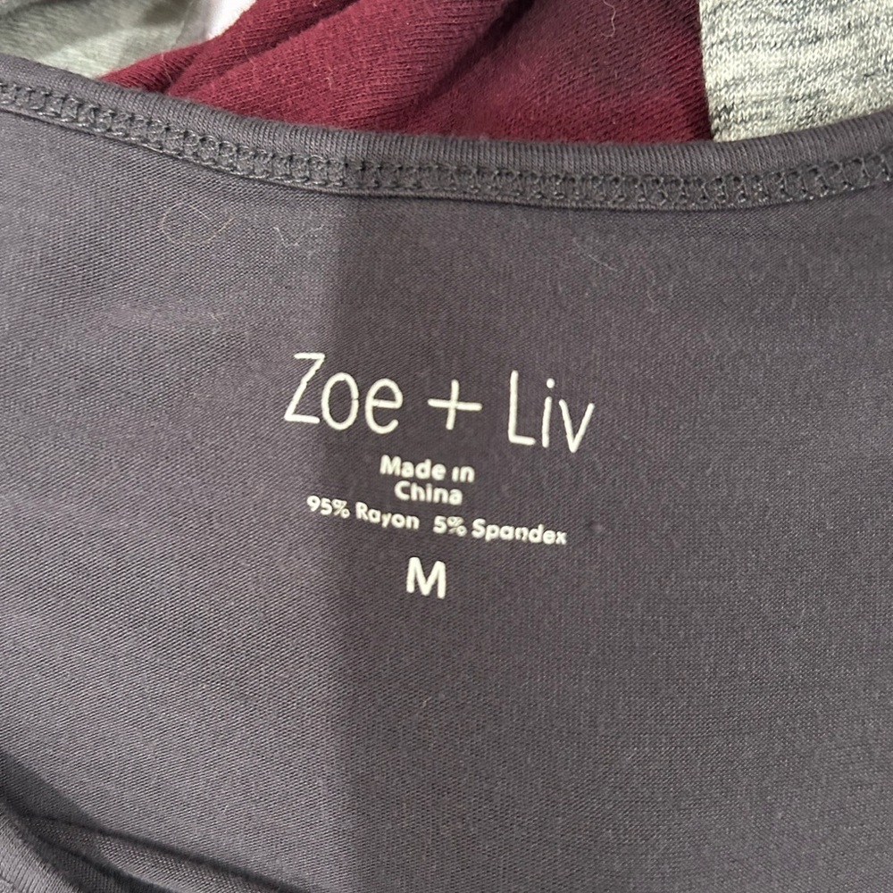 Zoe + Liv Charcoal Tee